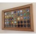 Wooden hand-made collectable Trolley coin display cabinets 